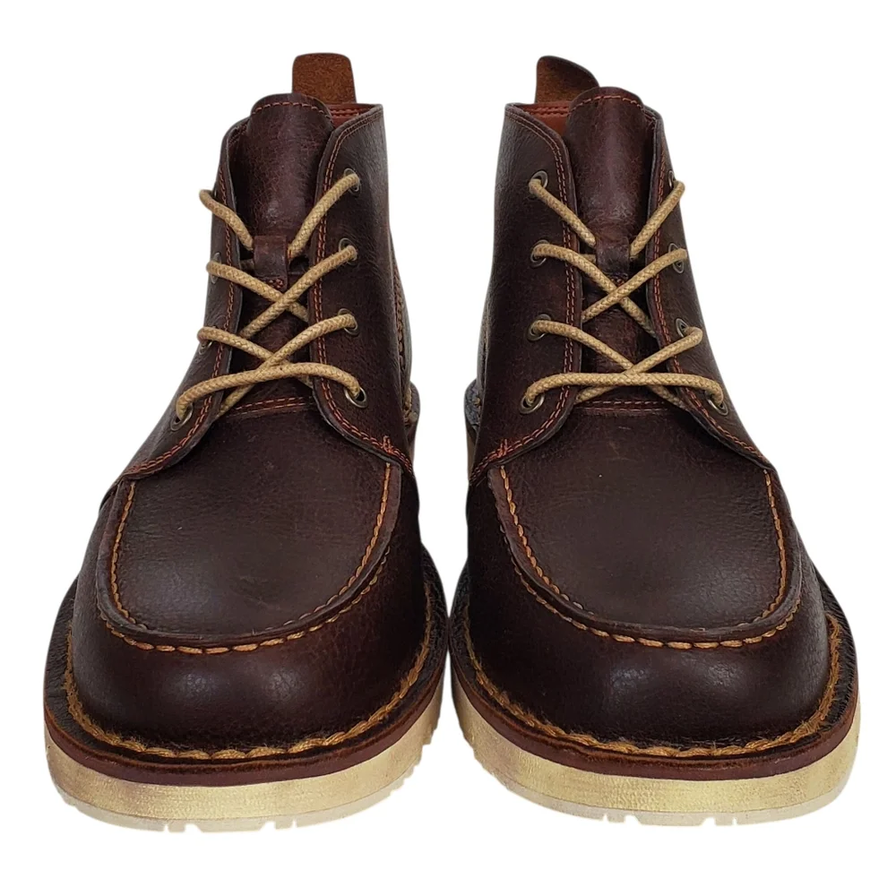 New Timberland mens westmore lace up leather chukka boots brown preppy academia
